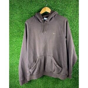 Vintage Y2K Nike Hoodie Brown large Swoosh Men’s Large Travis Scott Embroidered
